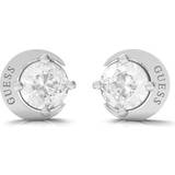 Guess Jewellery Guess Rhodium Plated Moon And Star Earrings UBE01194RH