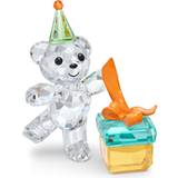 Metal Decorative Items Swarovski Kris Bear Best Wishes Figurine