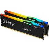 32 GB - 5600 MHz - DDR5 RAM Memory Kingston Fury Beast RGB DDR5 5600MHz 2x16GB (KF556C40BBAK2-32)