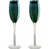 Blue Champagne Glasses Artland Peacock Flutes Set of 2 Champagne Glass 2pcs