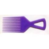 Blue Hair Combs Afro Comb De-tangle Hair Brush Colours Blue Yellow Pink Lilac Turquoise/Lilac