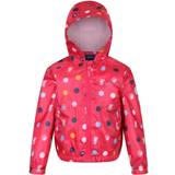 M Jackets Regatta Childrens/kids Peppa Pig Polka Dot Hooded Waterproof Jacket (light Pink)