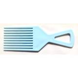 Blue Hair Combs Afro Comb De-tangle Hair Brush Colours Blue Yellow Pink Lilac Turquoise/Light Blue