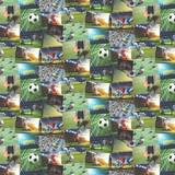 Red Wallpapers Fine Decor Football Collage (FD41915)