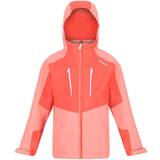Regatta Childrens/Kids Highton III Waterproof Jacket (11-12 Years) (Fusion Coral/Neon Peach)
