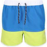 Blue Swim Shorts Children's Clothing Regatta Kid's Sergio Swim Shorts - Imperial Blue/Bright Kiwi (RKM024_WPH)