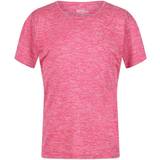 Pink Tops Children's Clothing Regatta Kid's Fingal Edition Marl T-shirt - Pink Fusion (RKT134_4LZ)
