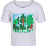 Girls T-shirts Regatta Childrens Unisex Childrens/Kids Peppa Pig Short-Sleeved T-Shirt (White)
