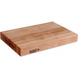John Boos 18" x 12" x 2.25 inch Reversible Hard Maple with Hand Grips Chopping Board