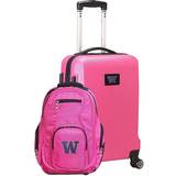 Washington Huskies Deluxe 2-Piece Backpack and Carry-On Set Pink