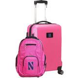 Northwestern Wildcats Deluxe 2-Piece Backpack and Carry-On Set Pink