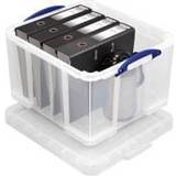 Really Useful Boxes 42L Plastic Clear Storage Box