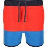 Swim Shorts Regatta Kid's Sergio Swim Shorts - Fiery Red/Imperial Blue (RKM024_MWI)