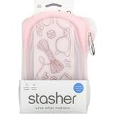 Stasher Kitchen Storage Stasher Go Bag, Pink Plastic Bags & Foil
