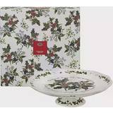Portmeirion Serving Platters & Trays Portmeirion Holly And Ivy 26cm Pierced Footed Cake Plate