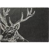 Cheese Boards on sale Just Slate JS/CB/R/S Stag Cheese Board, Black Cheese Board