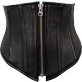 ZADO Leather Waist Cincher Corset Black XL