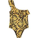 Yellow Swimwear Versace Barocco Swimsuit