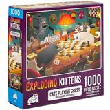 Chess classic Exploding Kittens Cats Playing Chess 1000 Pieces