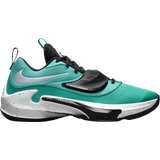 Velcro Basketball Shoes Nike Zoom Freak 3 M - Clear Jade/White/Black