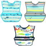 Green Sprouts Snap + Go Easy Wear Bibs 3-pack Blue Whales