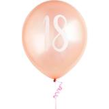 Club Green 5 Rose Gold Number 18 Balloons, 2 x 13.7 cm