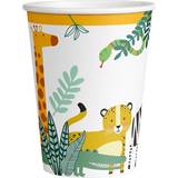 Amscan 9909350-66 Get Wild Animals Birthday Party Paper Cups 8 Pack