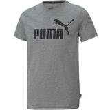 Black T-shirts Puma Essentials Logo Youth T-Shirt - Grey Heather (586960-03)