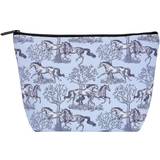 Kelley Toile Large Cosmetic Pouch Blue
