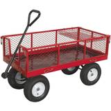 Sack Barrows Sealey Platform Truck with Sides Pneumatic Tyres 450kg Capacity