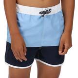Grey Swimwear Regatta Kid's Sergio Swim Shorts - Powder Blue/Navy (RKM024_SZC)