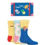 Blue Socks Happy Socks 3-Pack Travel Gift Set