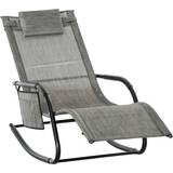 Metal Outdoor Rocking Chairs OutSunny 84A-160V70GY