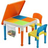 Activity Tables Liberty House Toys Multipurpose Activity Table Set with Storage Bag, Orange