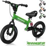 Balance Bike Rennmeister 12" Green with Side Stand