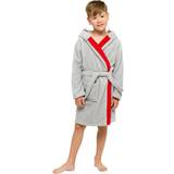 Dressing Gowns Boys Shark Hooded Towelling Robe (9-10 Years) (Grey)