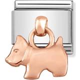 Nomination Composable Classic Dog Pendant Link - Silver/Rose Gold