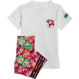Organic Cotton Other Sets Children's Clothing adidas X Marimekko Summer Tights Set - White/Real Magenta (H65812)