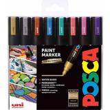 Uni-ball Black and White Posca Marker Pens PC 5M 4 Pack