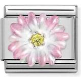 Yellow Charms & Pendants Nomination Classic Composable Flower Charm - Silver/Pink/Yellow