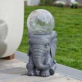 Figurines Smart Solar Elephant Orb Figurine