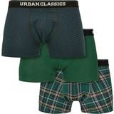 Urban Classics Boxershorts mörkgrön ljusgrå