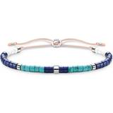 Agate Jewellery Thomas Sabo Charm Club Stones Bracelet - Silver/Beige/Multicolour
