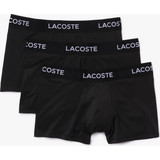Lacoste Polyester Underwear Lacoste Microfiber Trunk 3-pack - Black