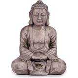Decorative Garden Figure Buddha Grey Polyresin (25 x 57 x 42,5 cm) Figurine