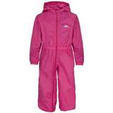 Pink Rain Overalls Children's Clothing Trespass Childrens Unisex Childrens/Kids Button Waterproof Rain Suit 2-3Y