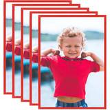 vidaXL Collage 5 pcs for Wall or Table Red 70x90 cm MDF Photo Frame