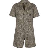 Dickies Firs Playsuit Leopard Print