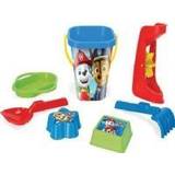 Wader 81142 Paw Patrol 7 Piece Set with Bucket, Strainer, Sandmill, Shovel, Rake and 2 Sand Moulds