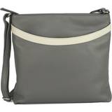 Eastern Counties Leather Womens/Ladies Aimee Colour Band Handbag (One size) (Grey/White)